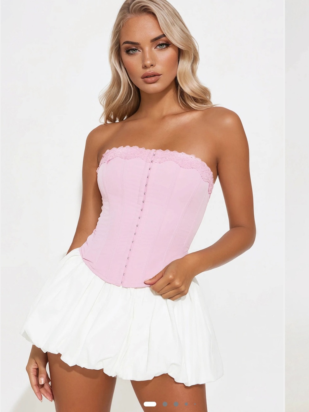 Brand new FashionNova pink corset top